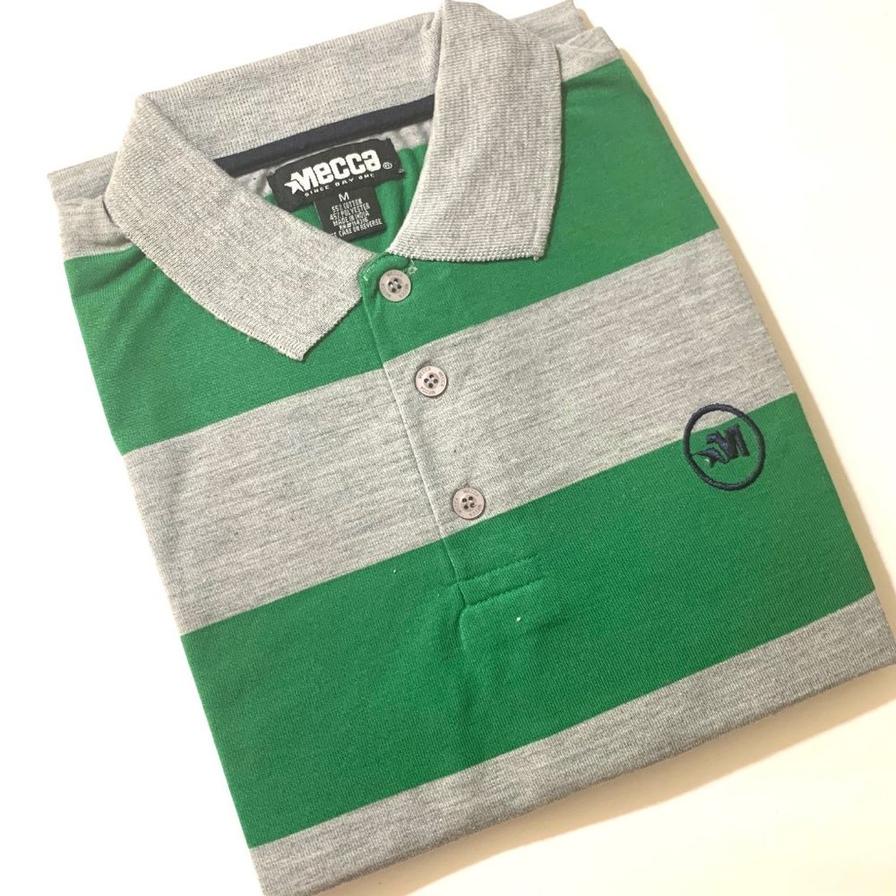 Men's Striped Jersey Polo 14MC MR7